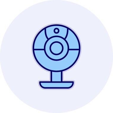 Web kamera simge vektör çizim