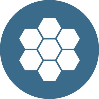 altıgen web simgesi, vektör çizim