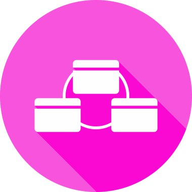 organizasyon yapı simgesi, vektör illüstrasyon basit tasarım