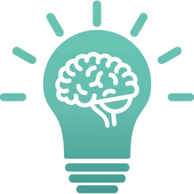 Fikir simgesinin vektör illüstrasyonu 