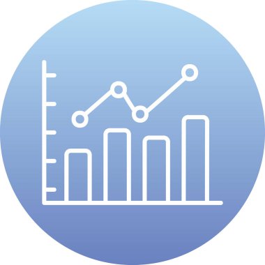 bar çizelgesi simgesi, vektör illüstrasyonu 