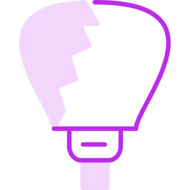 Ampul Ağı basit simgesinin vektör çizimi