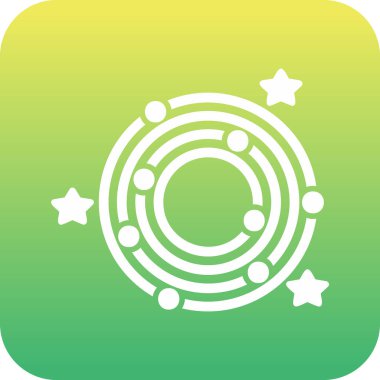 Galaxy web simgesinin vektör illüstrasyonu 