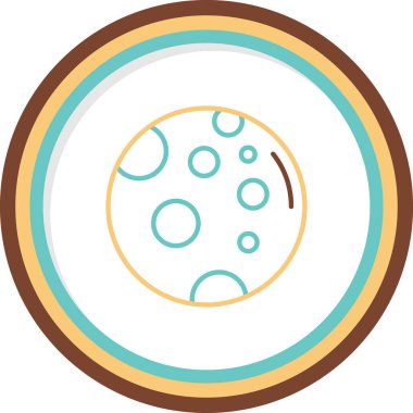 Dolunay simgesi, vektör illüstrasyonu