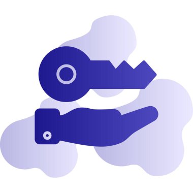 anahtar simgesi, vektör illüstrasyonu basit tasarım