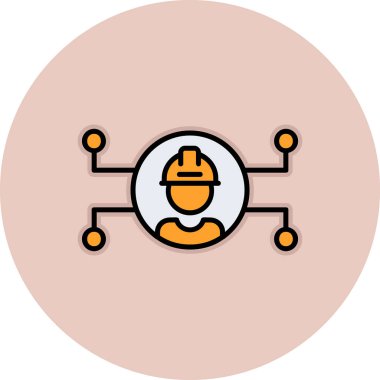 Mühendislik simgesinin vektör çizimi 