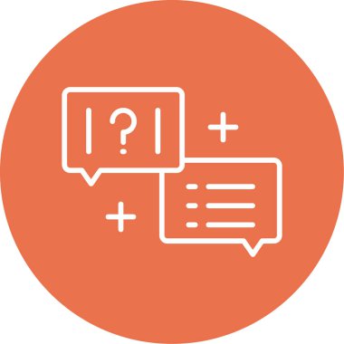 Quiz web simgesi vektör illüstrasyonu