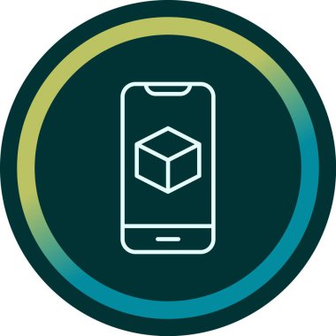 Görüntüde Artırılmış Gerçeklik simgesine sahip akıllı telefon 