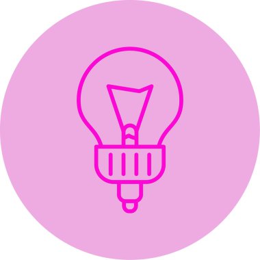 ampul simgesi, vektör illüstrasyonu