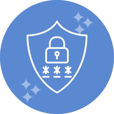 Gizlilik simgesi vektör illüstrasyon tasarımı