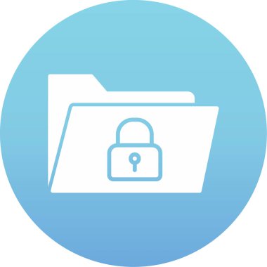 Güvenli Veri Web simgesi vektör illüstrasyonu 