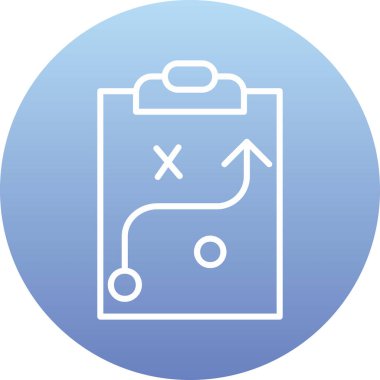 Strateji Simgesi Vektör illüstrasyonu 