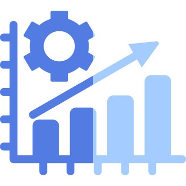  Üretim düzlüğü simgesi, vektör illüstrasyonu
