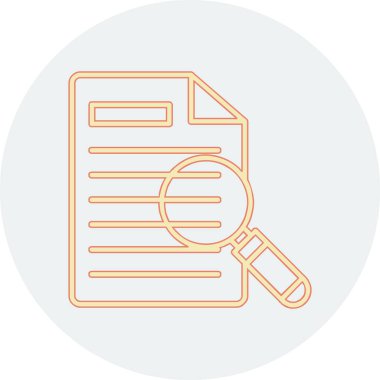 Yazılı kayıtlar ve büyüteçle filoloji kavramı, düz stil vektör illüstrasyonu