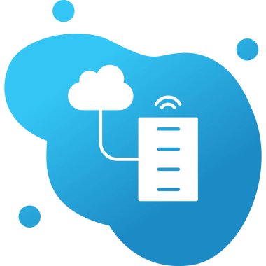 Büyük Veri vektör simgesi, basit illüstrasyon                  