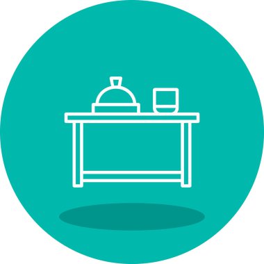 Mutfak ikonu. yemek illüstrasyonu 