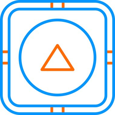 ok yukarı simgesi, ağ basit illüstrasyon