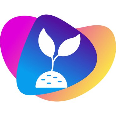 Bitki. Web simgesi basit illüstrasyon 