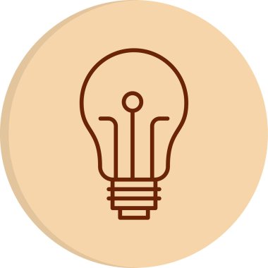 ampul simgesi, vektör illüstrasyonu