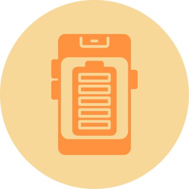 Tam mobil pil vektör çizimi