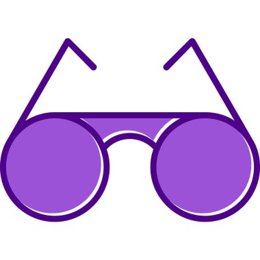 Gözlük. Web simgesi basit illüstrasyon