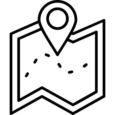 harita pin simgesi, vektör illüstrasyonu