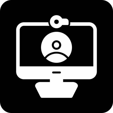 Video Arama simgesi, düz tasarım