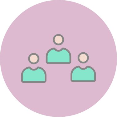 Adaylar web simgesi vektör illüstrasyonu 