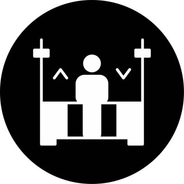 Beşik web simgesi vektör illüstrasyonu 