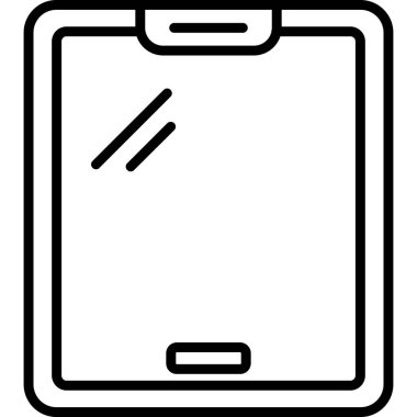 tablet. Web simgesi basit illüstrasyon 