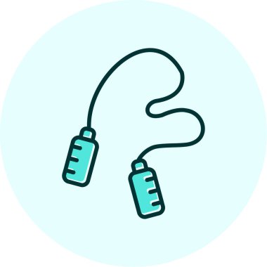 atlama ipi web simgesi, illüstrasyon vektör