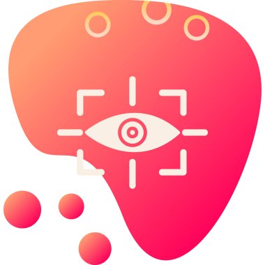 vizyon web simgesi, vektör illüstrasyonu 