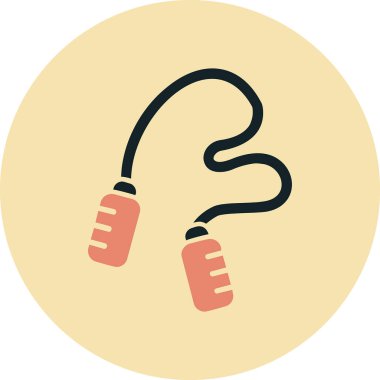 atlama ipi web simgesi, illüstrasyon vektör