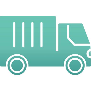 kamyon simgesi, vektör illüstrasyon tasarımı 