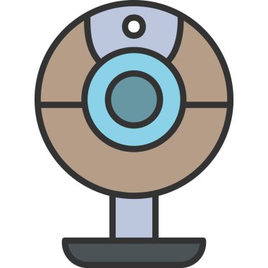 Web kamera simge vektör çizim