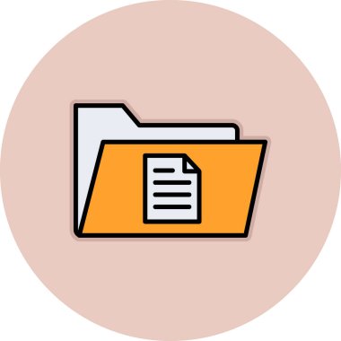 dosya dizini vektör illüstrasyonu