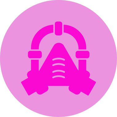 Modern Respirator simgesinin vektör illüstrasyonu       