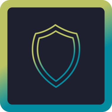 Ağ için koruma kalkanı vektör simgesi 