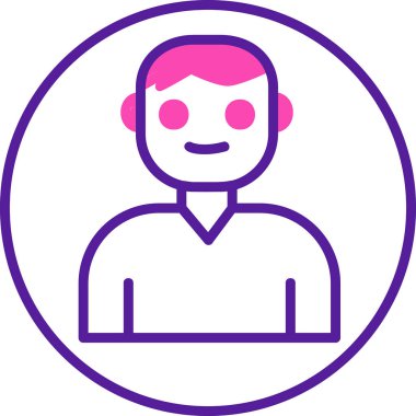 Kullanıcı Hesabı web simgesi basit illüstrasyon