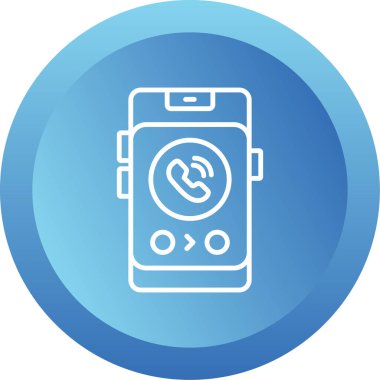 telefon arama simgesi, vektör illüstrasyonu basit tasarım