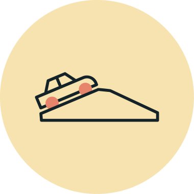 Yokuş yukarı giden arabanın resmi 