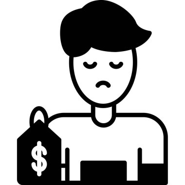 Çocuk kaçakçılığı. Web simgesi vektör illüstrasyonu