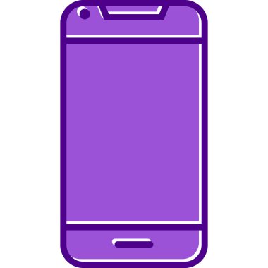Smartphone web simgesi, vektör çizim 