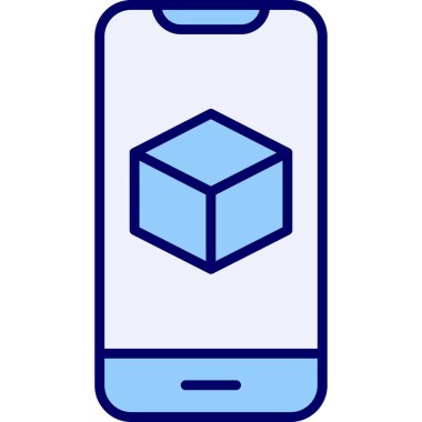 Görüntüde Artırılmış Gerçeklik simgesine sahip akıllı telefon 