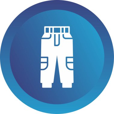 pantalon web simgesi, vektör illüstrasyonu