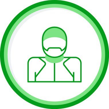 Bobsleigh. Web simgesi basit tasarım              