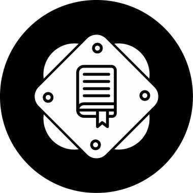 kitap simgesi, vektör illüstrasyonu basit tasarım