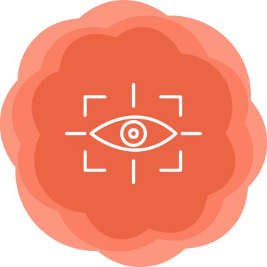 vizyon web simgesi, vektör illüstrasyonu 