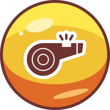 Web tasarımı için ıslık simgesi, vektör illüstrasyonu 