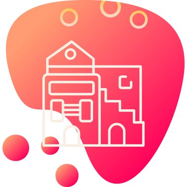 vektör evi oluşturma simgesi, modern tasarım illüstrasyonu 